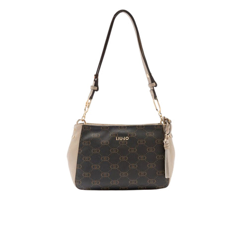Borsa Donna a spalla, con motivo monogram e chiusura zip